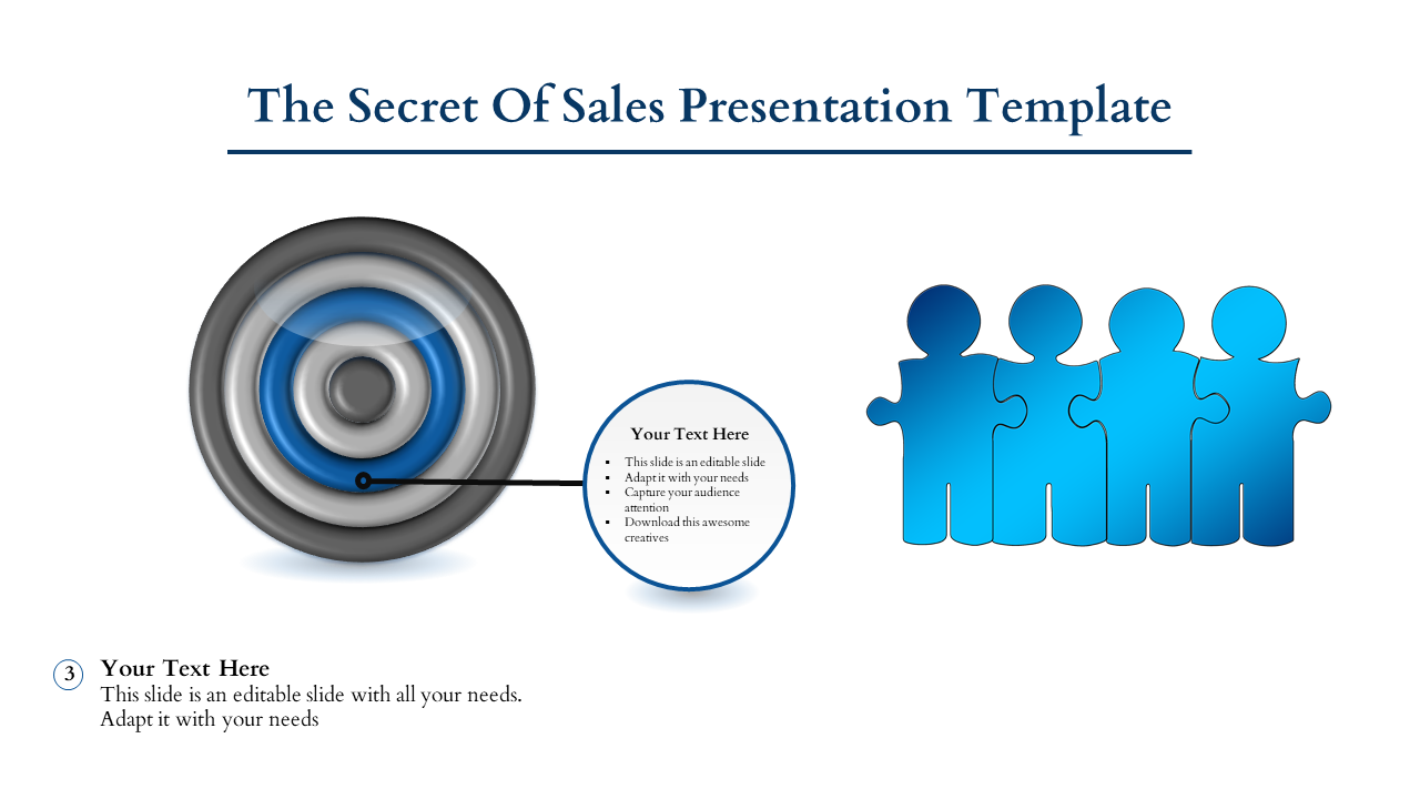 Free - Magnificent Sales Presentation Template with Two Nodes